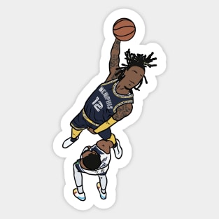 Ja Morant Dunk on Malik Beasley Sticker